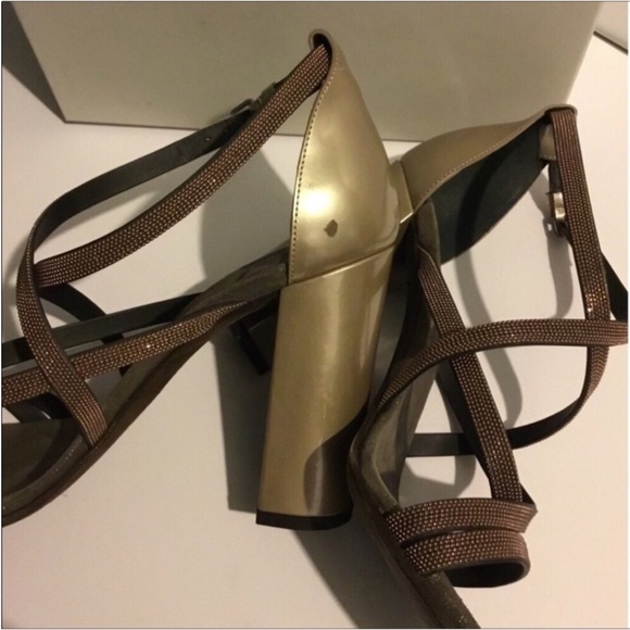 BRUNELLO CUCINELLI AUTHENTIC MONILI TRIM STRAPE CRISSCROSS STARPE SANDALS - Picture 5 of 14